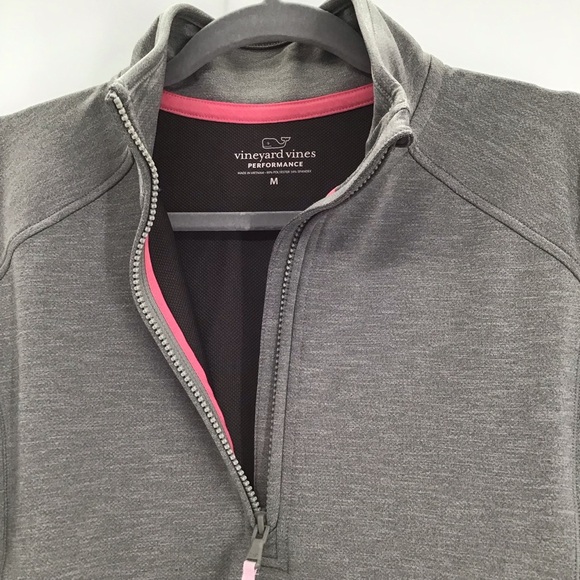 Vineyard Vines Women’s Performance Pullover 1/2 Zip Sweatshirt Gray Size M - Picture 7 of 8